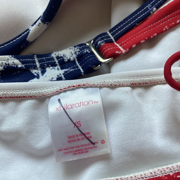 Xhilaration American flag bikini xs padded push-up under wire - Picture 7 of 15